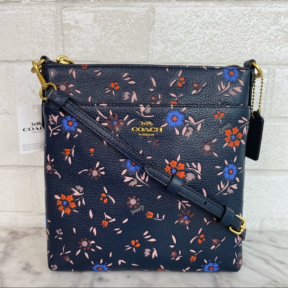 Coach Handbags - Coach Kitt Pansy Messenger Crossbody